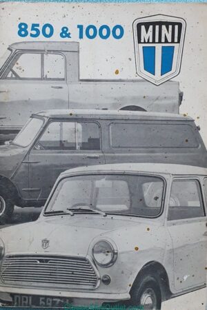 1972 Instructieboekje Mini 850 1000 AKD 7373 uitgave 5