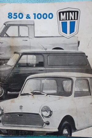 1970 Instructieboekje Mini 850 1000 AKD7347 uitgave 2UK
