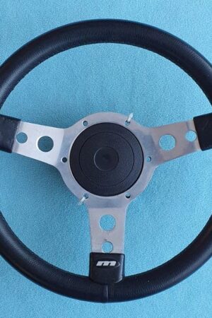 Sportstuur Mountney 28 cm zwart leer