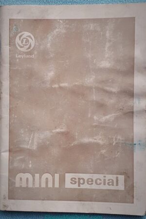 1973 Instructieboekje Mini 1100 special AKM 3718 uitgave 3