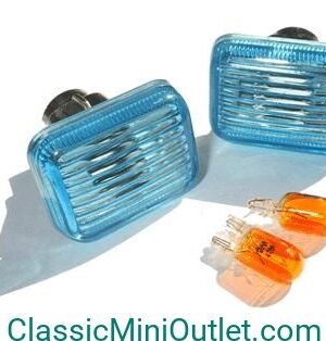 Zij knipperlichten - blauw