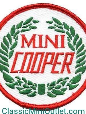 Kleding embleem, Mini Cooper logo.