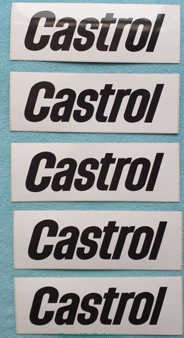 Castrol 5 stickers