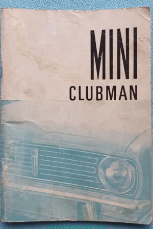 1973 Instructieboekje Mini Clubman AKD 7383