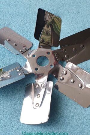 Slalen 6 blads ventilatorblad Chroom (gebruikt)