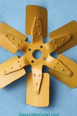 Slalen 6 blads ventilatorblad geel (nieuw)