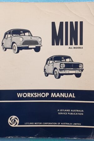 tot 1976 Mini werkplaatshandboek Leyland Motor Corporation of Australia 1976 ISBN0909703140