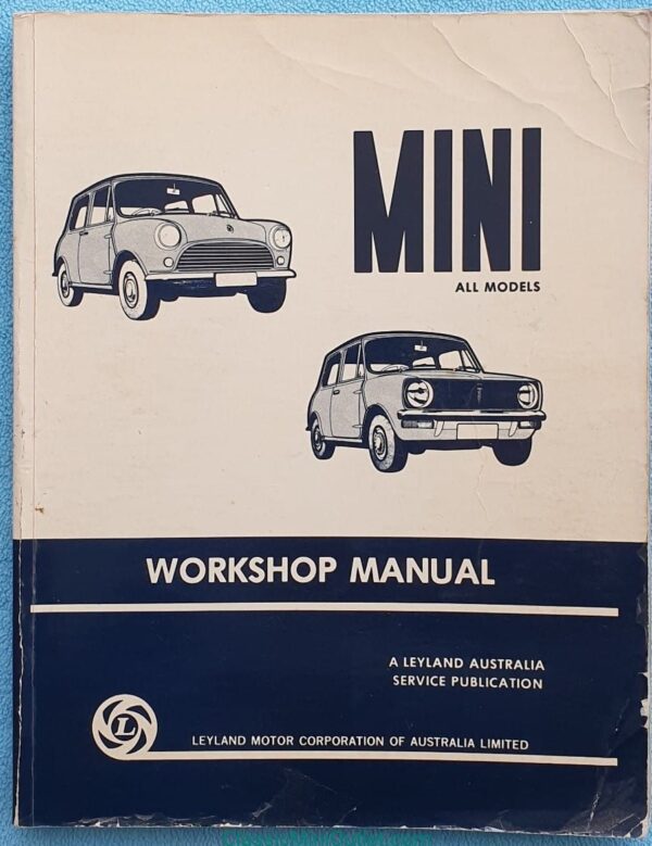 tot 1976 Mini werkplaatshandboek Leyland Motor Corporation of Australia 1976 ISBN0909703140