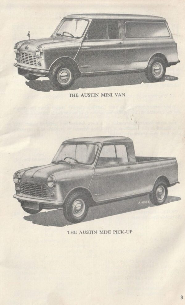 Austin Mini Driver’s Handbook – Origineel (Engelstalig, 1962) - Afbeelding 3