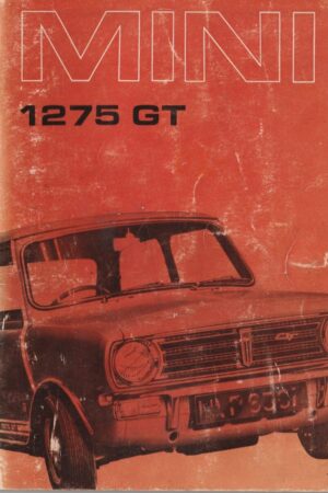 Instructieboekje Mini 1275 GT AKD 7376 1972