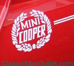 Cooper Sticker - Wit.