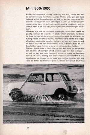1975 Koop Rij Mini 850 1000 ANWB