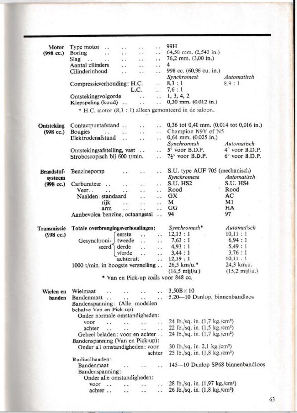 1972 Instructieboekje Mini 850 1000 AKD7393 uitgave 5 - Afbeelding 3