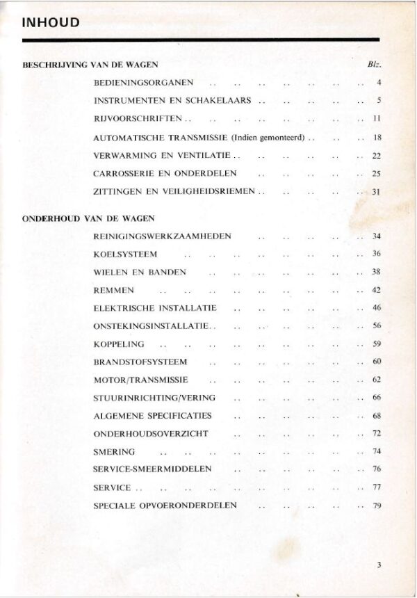 Instructieboekje voor de Mini 850 & 1000 (nr. AKM 3585, Uitgave 4, Nederlands 1978) - Afbeelding 3