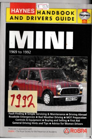 Mini 1969 - 1992 Haynes Handbook And Drivers Guide ( Paperback 1992 ) 185010817X