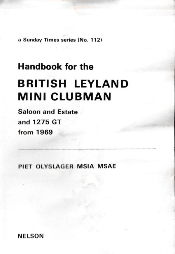 P. Olyslager Motor Manuals 112 - British Motorcycles 1971 - Afbeelding 2